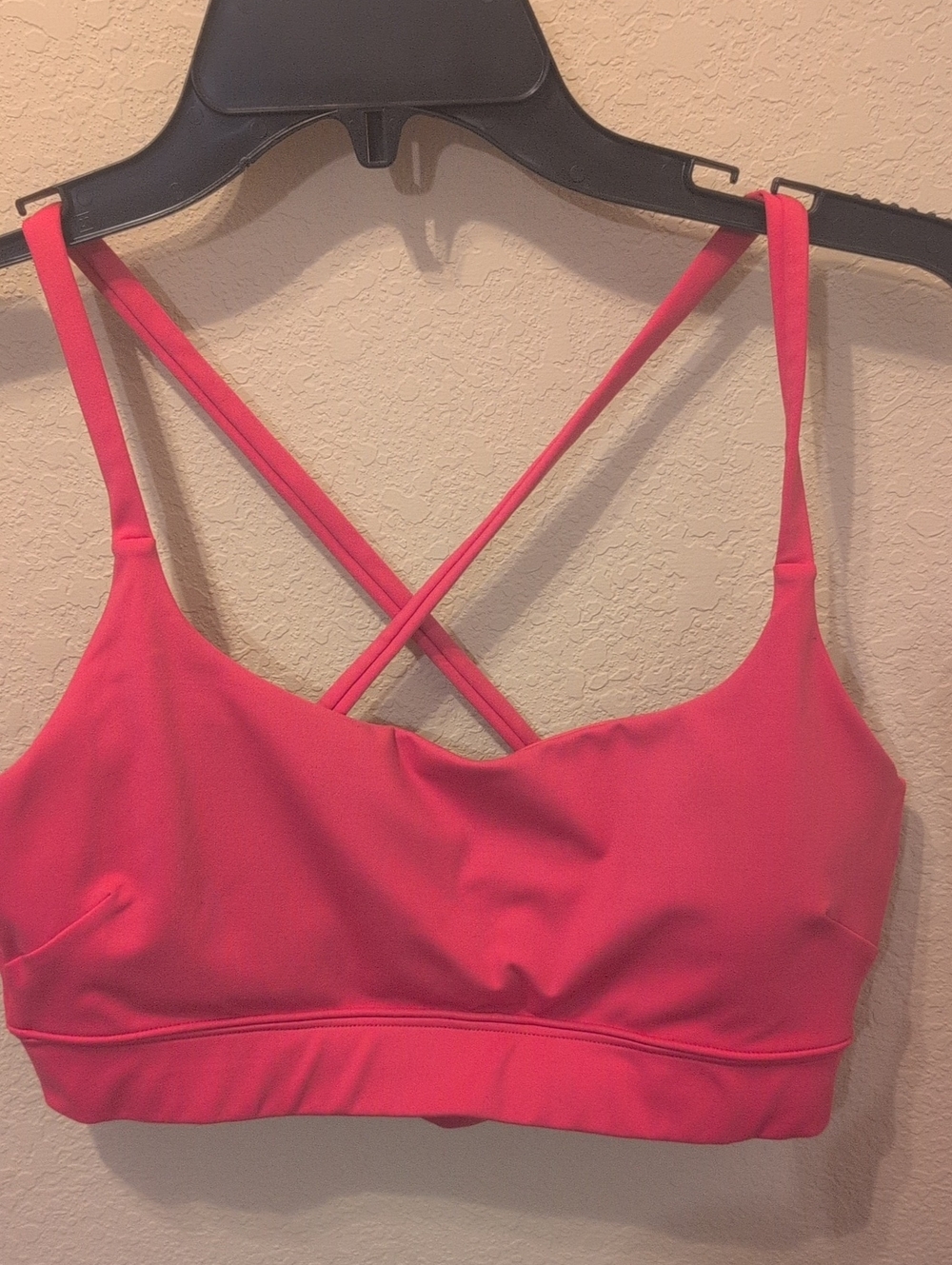 Carbon38 Pink Cross-Back Sports Bralette
